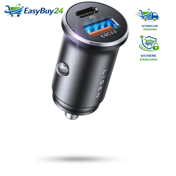 ZigarettenanzüNder Usb C 54W Pd QC3.0 Auto LadegeräT 12V Adapter FüR Iphone-image