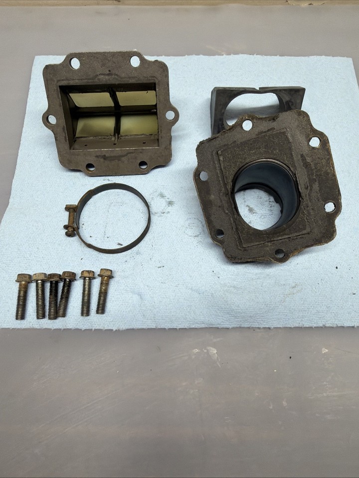 89-06 KAWASAKI KDX200 KDX 200 OEM INTAKE REED CAGE VALVE ASSEMBLY W ...