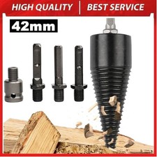 42mm Firewood Drill Bit Hex Shank Wood Cone Log Splitter Screw Splitting Driver