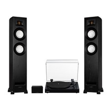 Fluance RT82 Vinyl Turntable, Ri91 Powered Floorstanding Speakers, PA10 Preamp