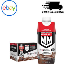 Muscle Milk Genuine Protein Shake Chocolate 11oz 18-Pack Muscle Recovery Drink 3.76 per gallon