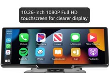 Podofo 10.26 Portable Car Stereo Touchscreen Apply Car Play.SEALED FREE SHIPPING