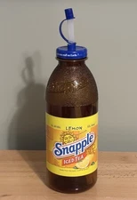 Vintage 1990s Snapple Lemon Iced Tea Plastic Water Bottle Promo