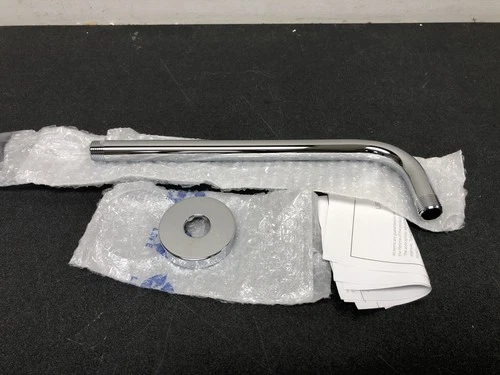 Signature Hardware 449621 12" Rain Shower Arm and Flange - Chrome - Picture 2 of 2