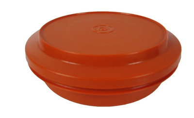 Vintage Tupperware Orange Round Container 1206-14with Flat Lid
