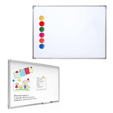 Lavagna bianca magnetica bordi alluminio 30 x 40 bacheca ufficio scuola casa