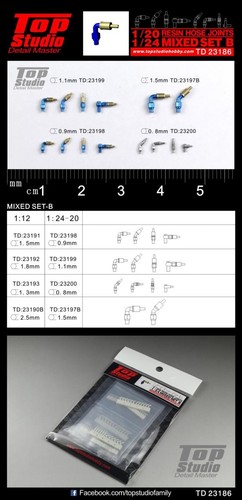 TD23186 - 1/20 RESIN HOSE JOINTS MIXED SET B - Picture 1 of 1