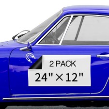 40mils Blank Car Magnet Sheets, 24"x12", 2 Pack
