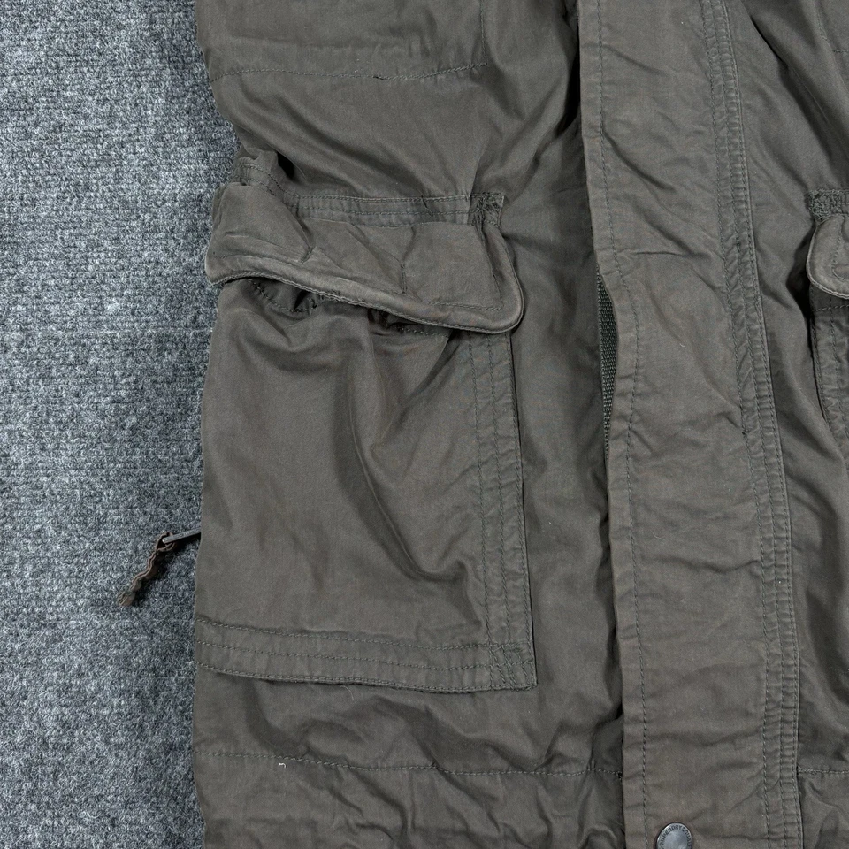 Superdry Chaqueta Parka Double Black Label Hunter Para Hombre XL Marrón Militar Ejército LEER Foto 3 de 4