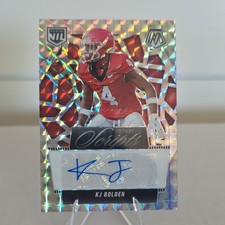 2025 Panini Mosaic KJ Bolden Georgia Bulldogs Future Scripts Auto Prizm FSC-KBN