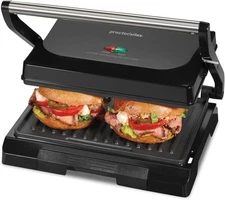 PS PANINI PRESS AND GRILL Compact Upright Storage, Black 