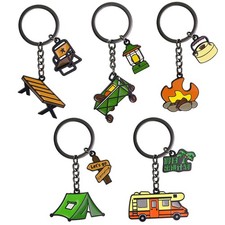 Kreative Metall Outdoor Camping Schlüssel Bund RV Zelt Anhänger Schlüssel Ring