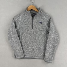 Patagonia Better Sweater Youth XXL Gray Fleece 1/4 Zip Pullover Outdoor Warm