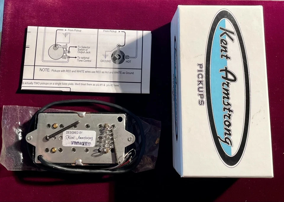 Pastilla Kent Armstrong Vintage 12 Humbucker - PUENTE - NUNCA USADA Foto 2 de 2
