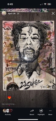 21 Savage Collectible - Motion Art Portrait (DBYVN x UBA)