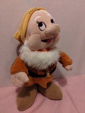Snow White and The Seven Dwarfs HAPPY 12" Standing Plush Doll Disney Store