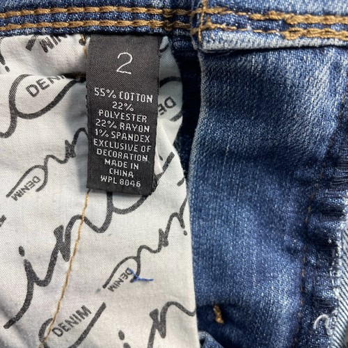 INC International Concepts Shorts Womens size 2 Medium Wash Denim Blue Stretch  - Picture 4 of 7