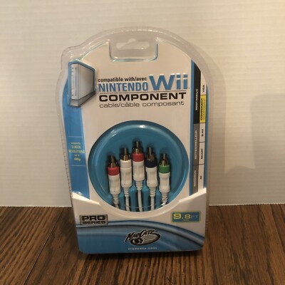 Nintendo Wii Component Cable HD by Mad Catz Brand New Factory Sealed 9.8 FT