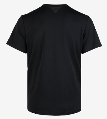 Nike Men Dri-Fit MILER UV Shirts Black Athletic Jersey Tee Top