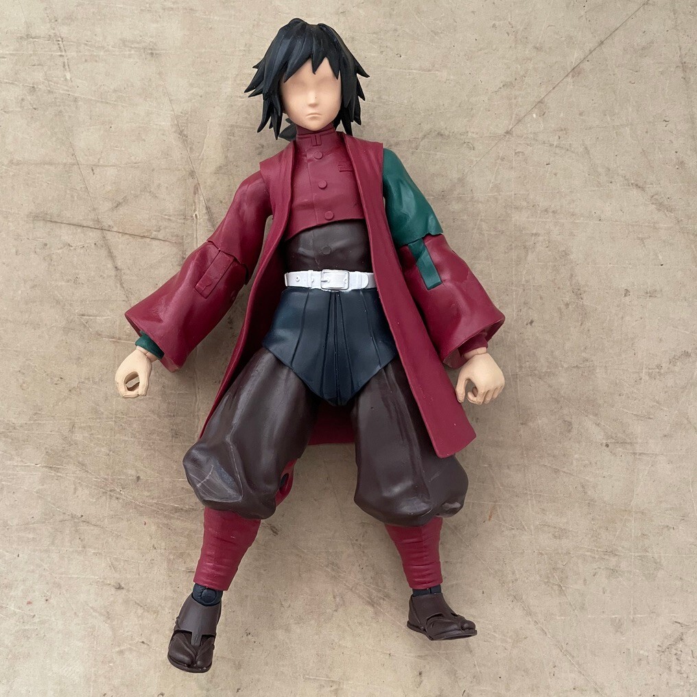 McFarlane Toys Demon Slayer Giyu Tomioka 7-Inch Action Figure - Ultra Articulated Hashira Collectible