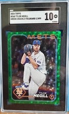 2024 Topps #368 Tylor Megill Green Crackle Foilboard #1 of 499 SGC 10 🤯
