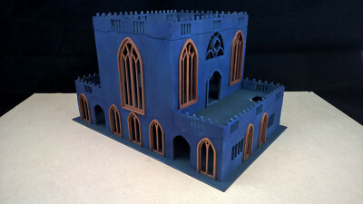 Gotische Fabrikgebäude Landschaft Gelände Wargames Legion Infinity Tabletop 28mm