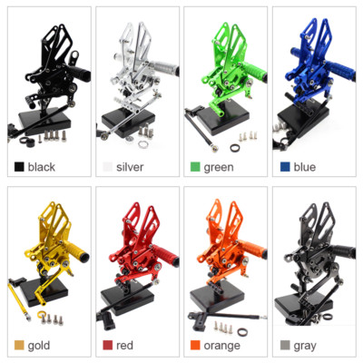 FXCNC Racing Rearsets Foot Rest Fit Aprilia RS125 2T 1996-2010 RSV4 RSV4RF 09-16