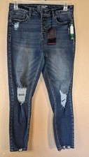 NWT NEW No Boundaries NOBO Size 13 High Rise Skinny Jeans Pants Pockets Button