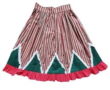 VTG Cowboy Swing Dancing Skirt Women 26" Floral Country Lace Twirly Handmade