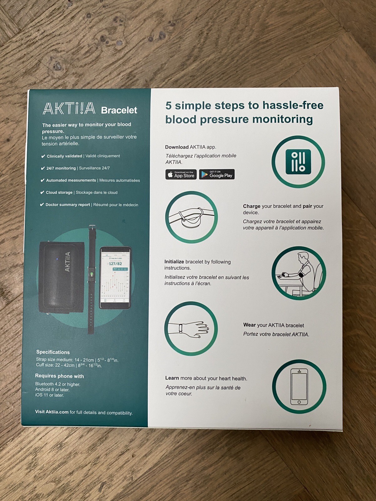 AKTIIA 24/7 Blood Pressure Monitor RRP £199 eBay