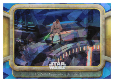 2024 Star Wars Topps Chrome Sapphire Phantom Menace #91 Sith Apprentice Defeated