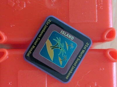 UK Scouting Metal Pin Badge 2007 WSJ Sub Camp Island