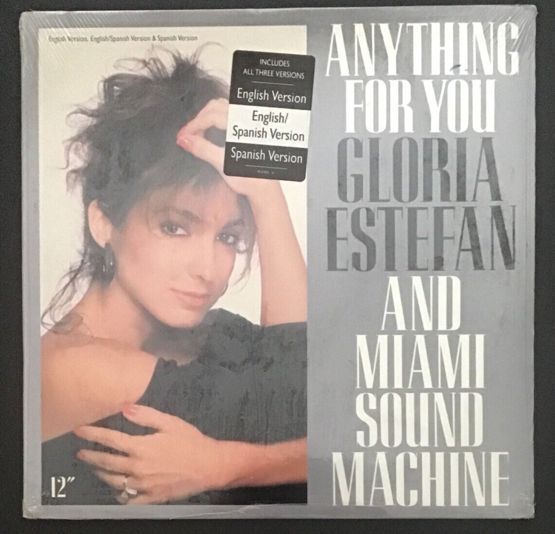 GLORIA ESTEFAN AND MIAMI SOUND MACHINE - Anything For You 12” -  Epic — Sealed