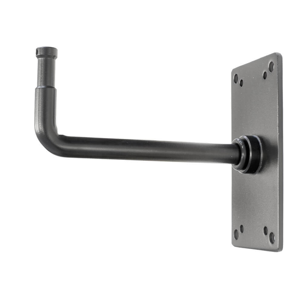Right-Angle Baby-Pin Wall Mounted Steel Plate Stand with Stud Spigot 5/8""