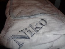 Pottery Barn kids Sweet Dot Baby Bath Wrap  Washcloth Set mono Niko mark see