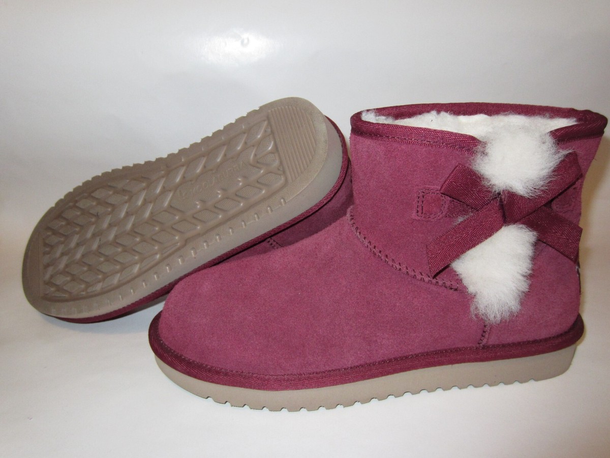KOOLABURRA by UGG Victoria Mini Boots Burgundy Red Women's Size EUC!  1114731