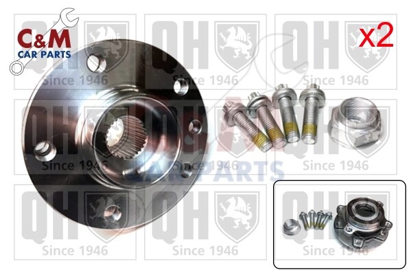Rear Wheel Bearing Kit Pair for JEEP RENEGADE from 2014 to 2022 - QH