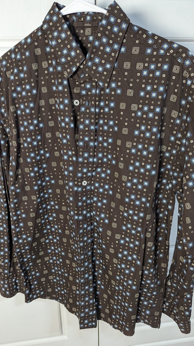 Kids Jacket Camisa Aigle Manga Larga Con Estampado De Mapa Azul