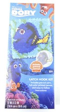 Finding Dory Latch Hook Kit Disney Pixar Nemo Canvas  Yarn Included New 12"x12"