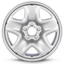New 17x7 Inch Wheel For Mazda 5 2005-2015 Silver Painted Steel Rim