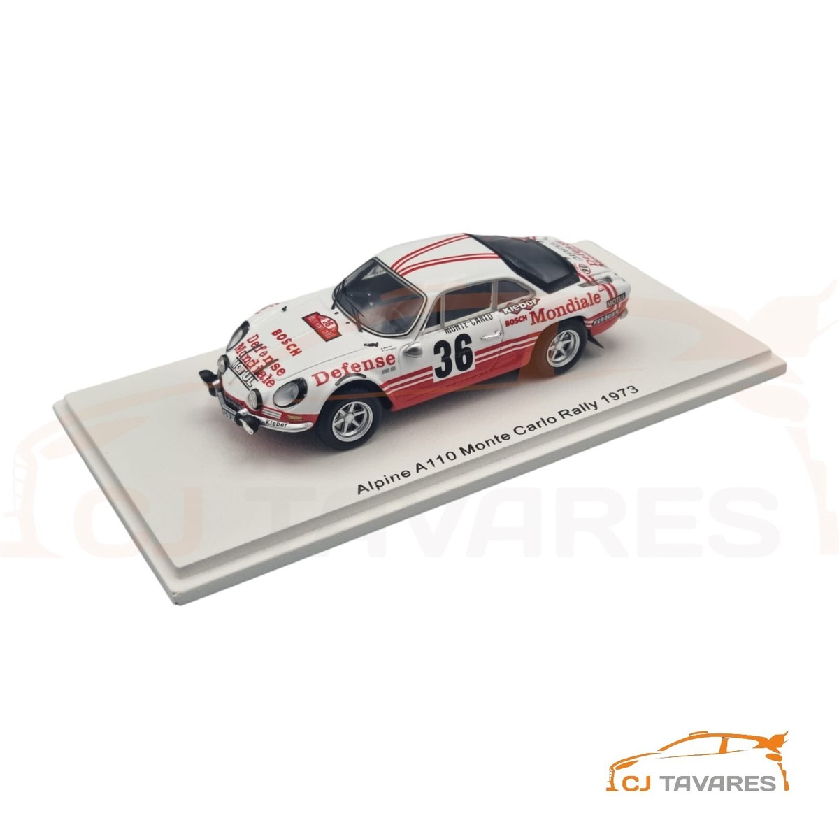 Alpine Renault A110 Wollek Rallye Monte-Carlo 1973 – Spark 1/43 – Neuf