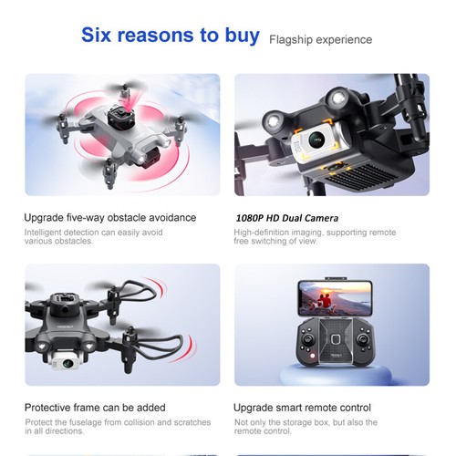 4DRC V30 Mini Drone WIFI FPV 1080P HD Dual Camera Obstacle Avoidance Quadcopter - Bild 5 von 18