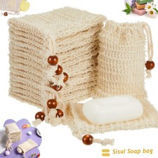 Sisal Soap Bag Shower Bath Exfoliating Soap Saver Pouch Holder for Bath Use  