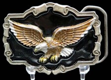 American Bald Eagle Patriotic Vintage Belt Buckle