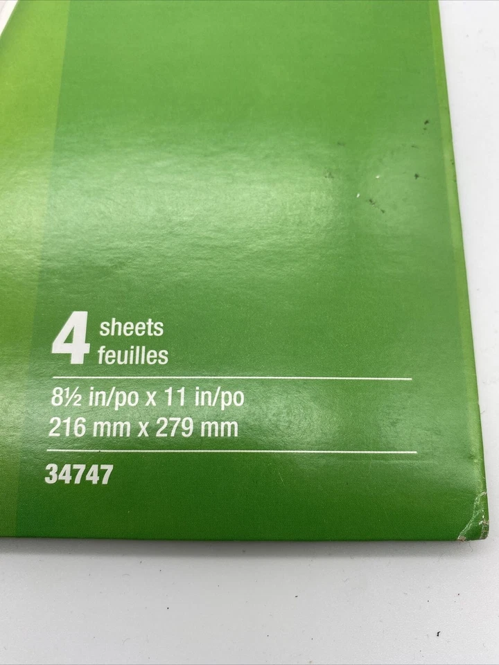 NUEVO Grapas 4 Hojas PAPEL IMÁN DE INYECCIÓN DE TINTA BLANCO BRILLANTE 8,5'x 11' 216mm x 279mm Foto 3 de 4