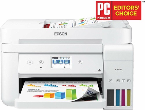 Nuevo Blanco Epson EcoTank WorkForce ET-4760 Inkjet Impresora fotográfica  todo en uno | eBay