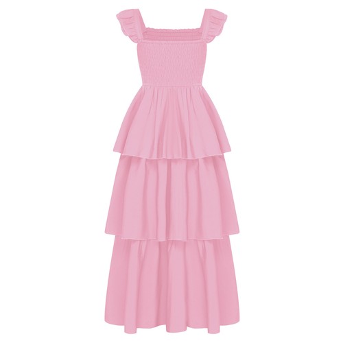 Girls Maxi Dress Vintage Charm Party Dress Ankle Length Sweet Cute Casual Gown - Picture 30 of 71