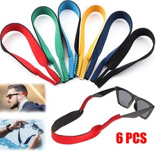 6Pcs Neoprene Glasses Strap Sport Lanyard Cord Spectacles Sunglasses Neck Holder