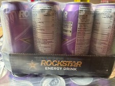 Rockstar Revolt Grape Energy Drink 16oz Each 12 Cans