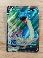 Lapras V 189/202 Sword & Shield NM Full Art Ultra Rare Pokemon Card on eBay
